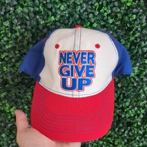 WWE John Cena U Can’t See Me Hat Cap Wrestling Never Give Up Y2K WWF Red Blue